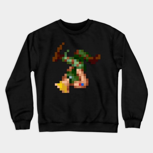 Guile low-res pixelart Crewneck Sweatshirt by JinnPixel